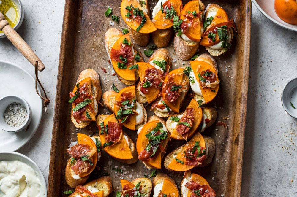 Persimmon Bruschetta