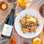 Pumpkin Ravioli with Cranberry Sage Brown Butter and Crushed Hazelnuts